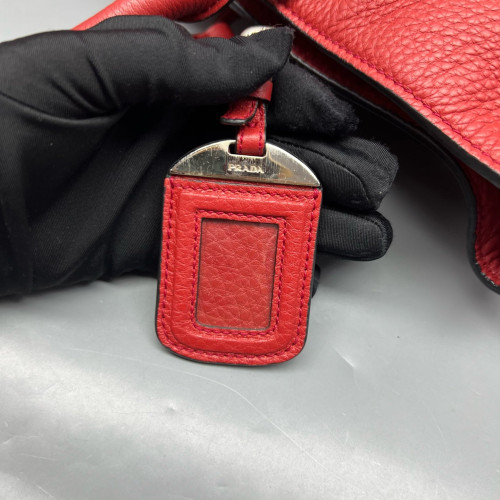 Prada Tote Bag Vitello Daino Red