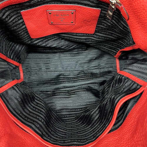 Prada Tote Bag Vitello Daino Red