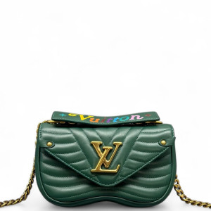 Louis Vuitton New Wave Chain Bag PM Calfskin Green