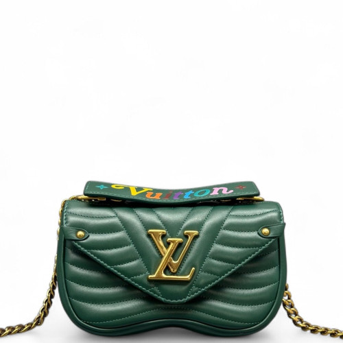Louis Vuitton New Wave Chain Bag PM Calfskin Green