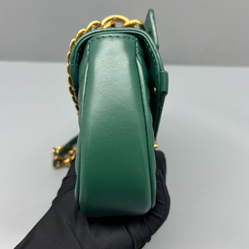 Louis Vuitton New Wave Chain Bag PM Calfskin Green
