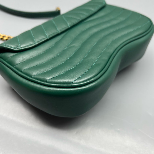 Louis Vuitton New Wave Chain Bag PM Calfskin Green