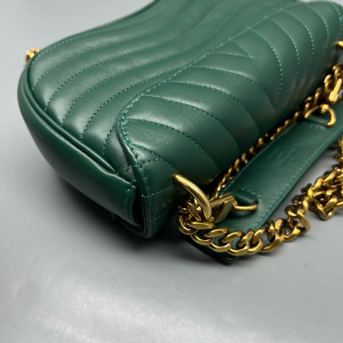 Louis Vuitton New Wave Chain Bag PM Calfskin Green