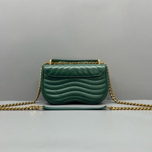 Louis Vuitton New Wave Chain Bag PM Calfskin Green