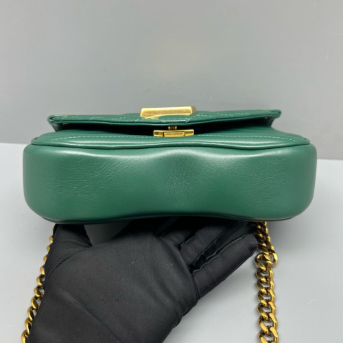 Louis Vuitton New Wave Chain Bag PM Calfskin Green