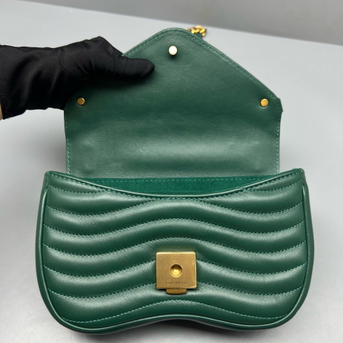 Louis Vuitton New Wave Chain Bag PM Calfskin Green