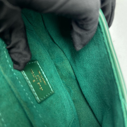 Louis Vuitton New Wave Chain Bag PM Calfskin Green
