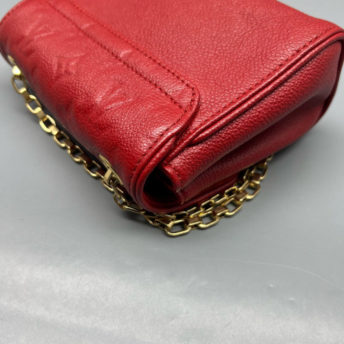 Louis Vuitton Shoulder Bag Monogram Empreinte Red