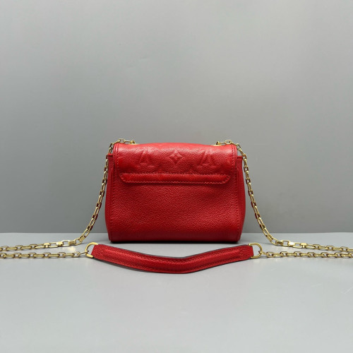 Louis Vuitton Shoulder Bag Monogram Empreinte Red