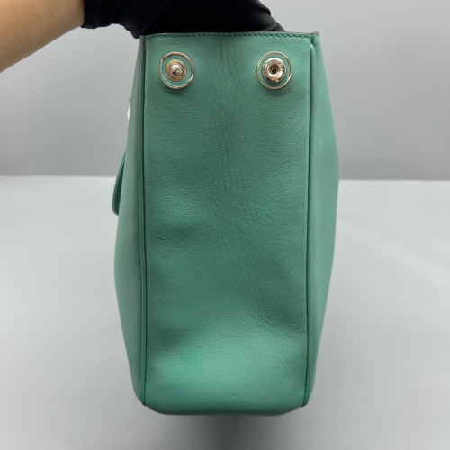 Dior Large Diorissimo Tote Calfskin Green Fuchsia