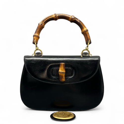 Gucci Bamboo 1947 Medium Calfskin Black