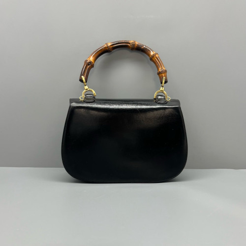 Gucci Bamboo 1947 Medium Calfskin Black