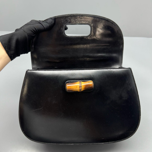 Gucci Bamboo 1947 Medium Calfskin Black
