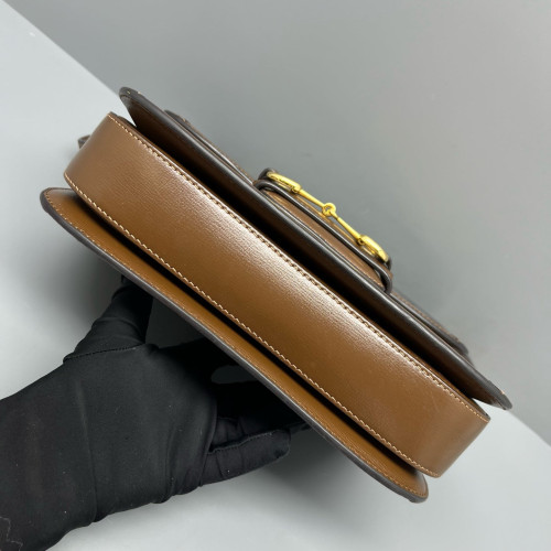 Gucci Medium Horsebit 1955 GG Supreme Monogram Tan