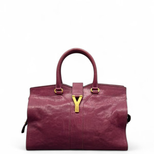 Yves Saint Laurent Medium Cabas Chyc Calfskin Azalea