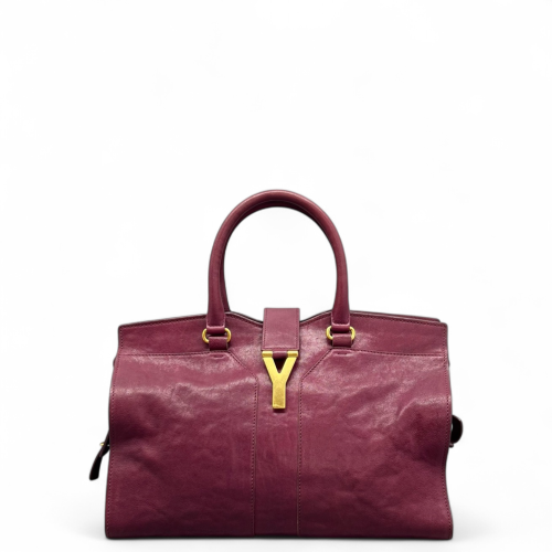 Yves Saint Laurent Medium Cabas Chyc Calfskin Azalea