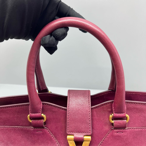 Yves Saint Laurent Medium Cabas Chyc Calfskin Azalea