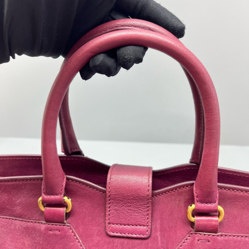 Yves Saint Laurent Medium Cabas Chyc Calfskin Azalea