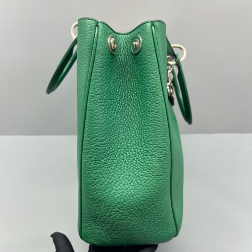 Dior Large Diorissimo Tote Grained Calfskin Green