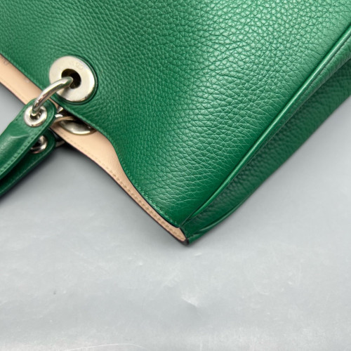 Dior Large Diorissimo Tote Grained Calfskin Green