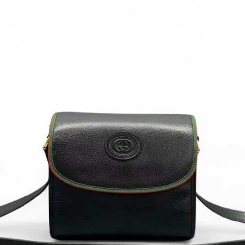 Gucci Box Bag Grained Calfskin Black Gucci Box Bag Grained Calfskin Black