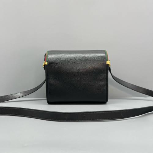 Gucci Box Bag Grained Calfskin Black Gucci Box Bag Grained Calfskin Black