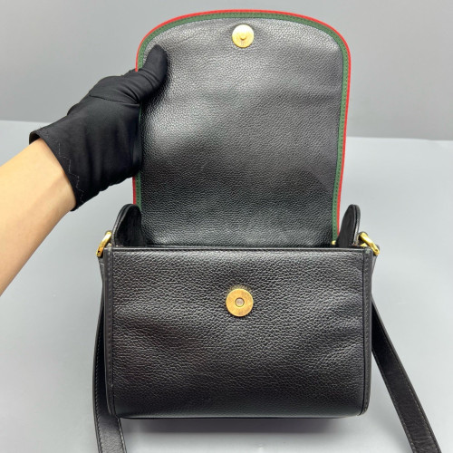 Gucci Box Bag Grained Calfskin Black Gucci Box Bag Grained Calfskin Black