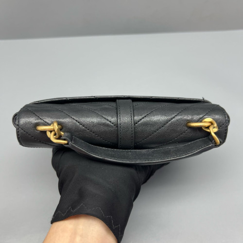 Yves Saint Laurent Mini College Calfskin Black