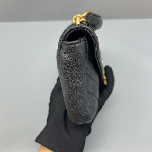 Yves Saint Laurent Mini College Calfskin Black