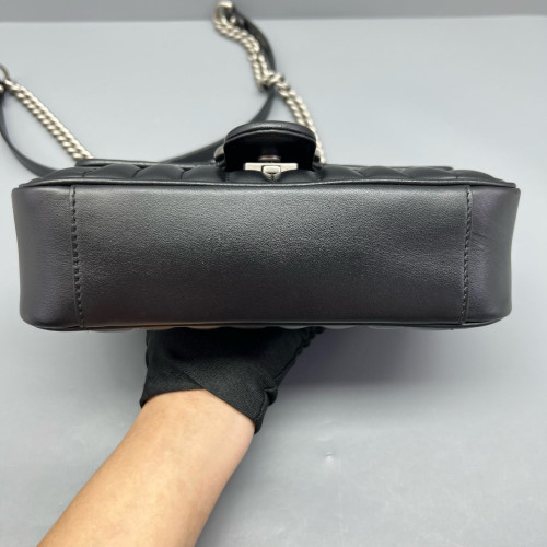Gucci Mini GG Marmont Calfskin Black