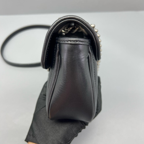 Gucci Mini GG Marmont Calfskin Black