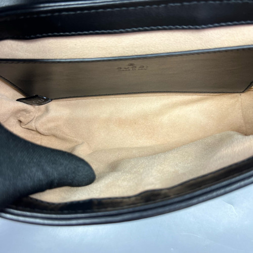Gucci Mini GG Marmont Calfskin Black