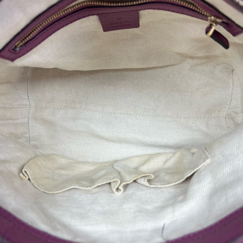 Gucci Tassel Small Soho Shoulder Bag Calfskin Purple