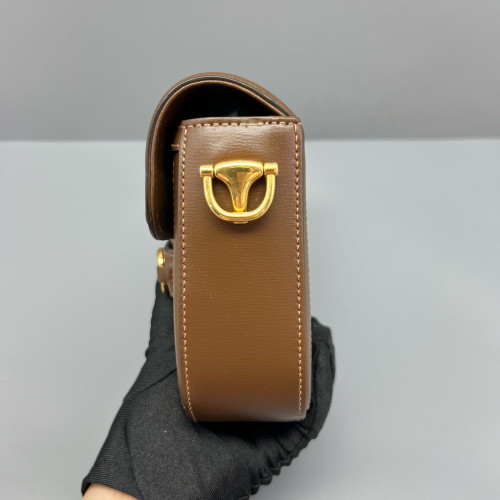 Gucci Small Horsebit 1955 GG Supreme Monogram Calfskin Tan Beige