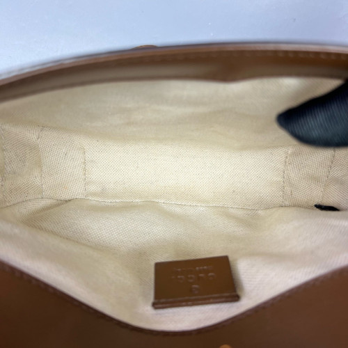 Gucci Small Horsebit 1955 GG Supreme Monogram Calfskin Tan Beige