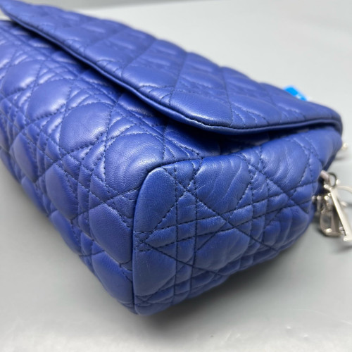 Dior Shoulder Bag Calfskin Blue