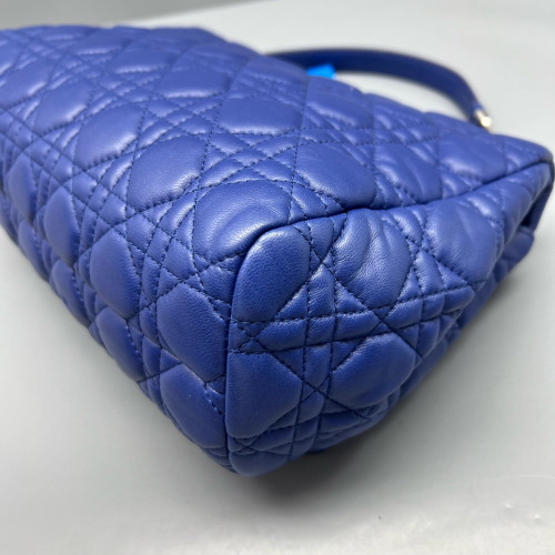 Dior Shoulder Bag Calfskin Blue
