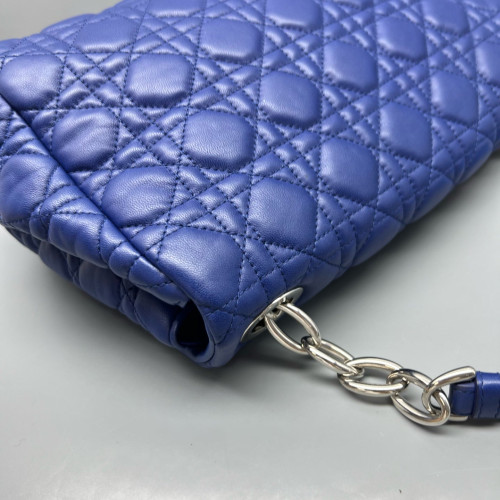 Dior Shoulder Bag Calfskin Blue
