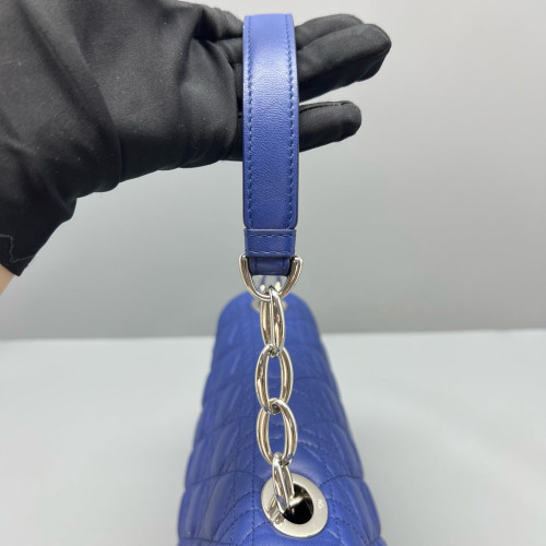 Dior Shoulder Bag Calfskin Blue