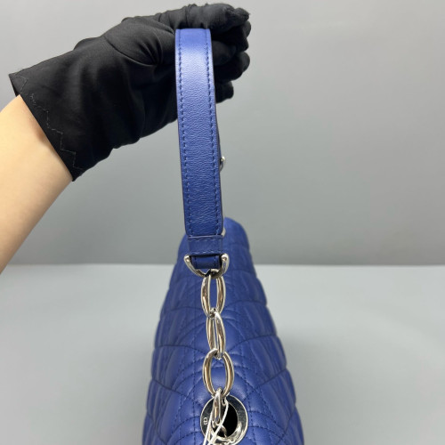 Dior Shoulder Bag Calfskin Blue