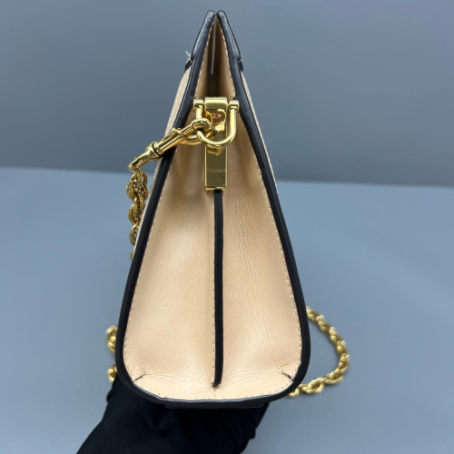 Gucci Small Ophidia Chain Shoulder Bag Guccissima Natural Tan