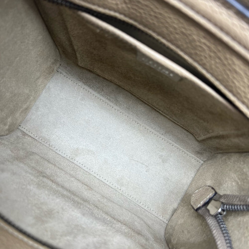 Celine Nano Luggage Grained Calfskin Natural Tan