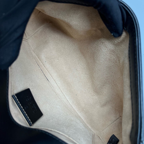 Gucci Matelasse Mini GG Marmont Calfskin Black