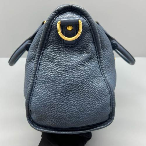 Prada Boston Bag Vitello Daino Dark Blue