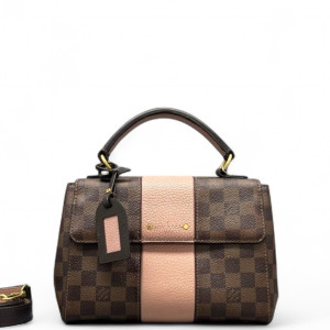Louis Vuitton Bond Street Handbag BB Damier Ebene Brown Pink