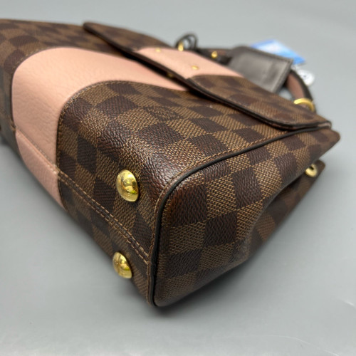 Louis Vuitton Bond Street Handbag BB Damier Ebene Brown Pink Louis Vuitton Bond Street Handbag BB Damier Ebene Brown Pink