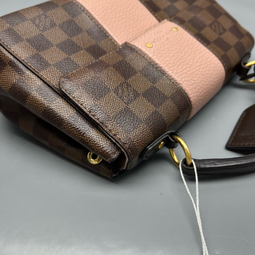 Louis Vuitton Bond Street Handbag BB Damier Ebene Brown Pink Louis Vuitton Bond Street Handbag BB Damier Ebene Brown Pink