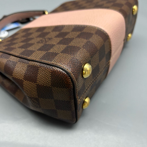 Louis Vuitton Bond Street Handbag BB Damier Ebene Brown Pink Louis Vuitton Bond Street Handbag BB Damier Ebene Brown Pink