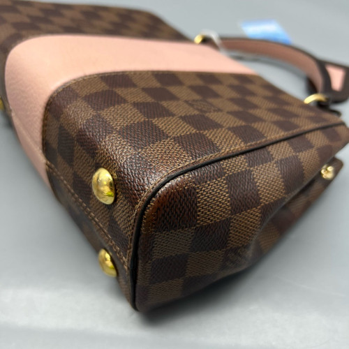 Louis Vuitton Bond Street Handbag BB Damier Ebene Brown Pink Louis Vuitton Bond Street Handbag BB Damier Ebene Brown Pink