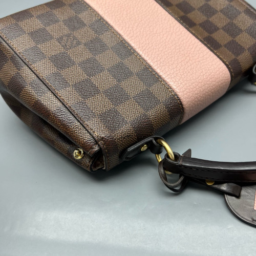 Louis Vuitton Bond Street Handbag BB Damier Ebene Brown Pink Louis Vuitton Bond Street Handbag BB Damier Ebene Brown Pink